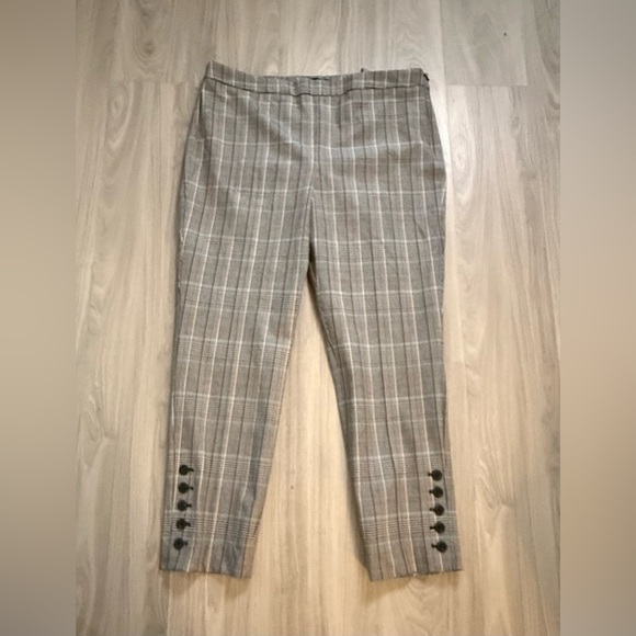 Talbots Chatham Button-Hem Ankle Pants – Macintosh Plaid – Size 16 – NWT - Picture 4 of 9